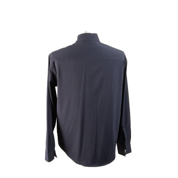 ZARA Mens Shirt Dark Blue Regular‎ Fit Long Sleeve Button Up Collared Size M - Picture 7 of 9